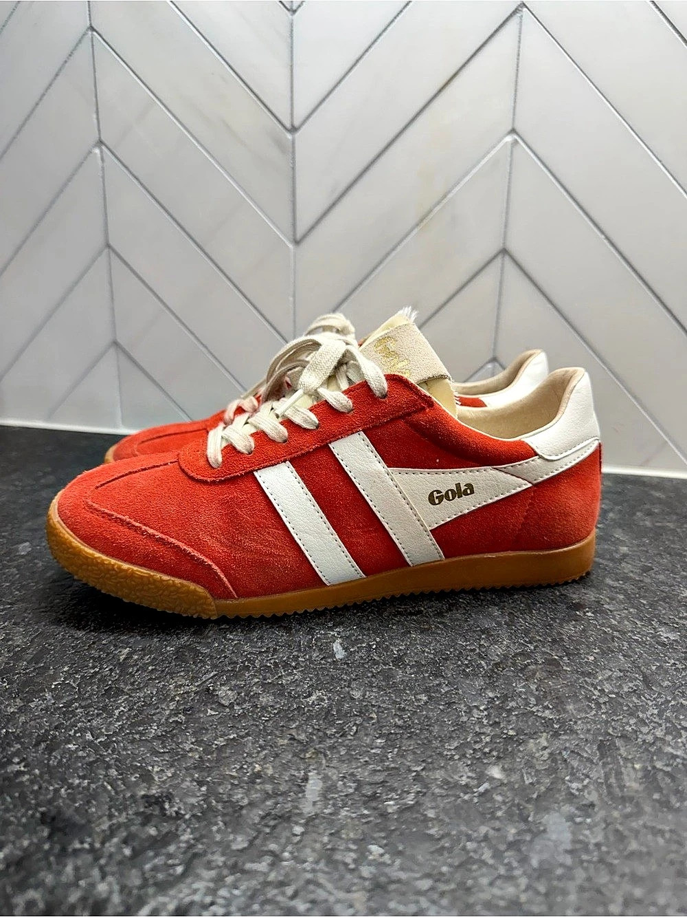 Gola Elan Sneakers in Orange & White